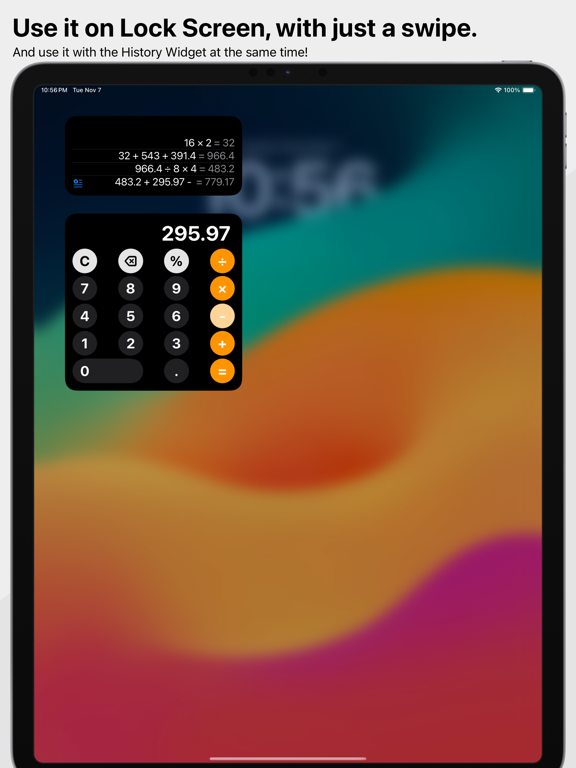 Screenshot #4 pour Calculator Widget - Calcky