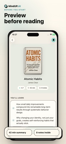 MindUP.AI: Build Reading Habit iPhone screenshot
