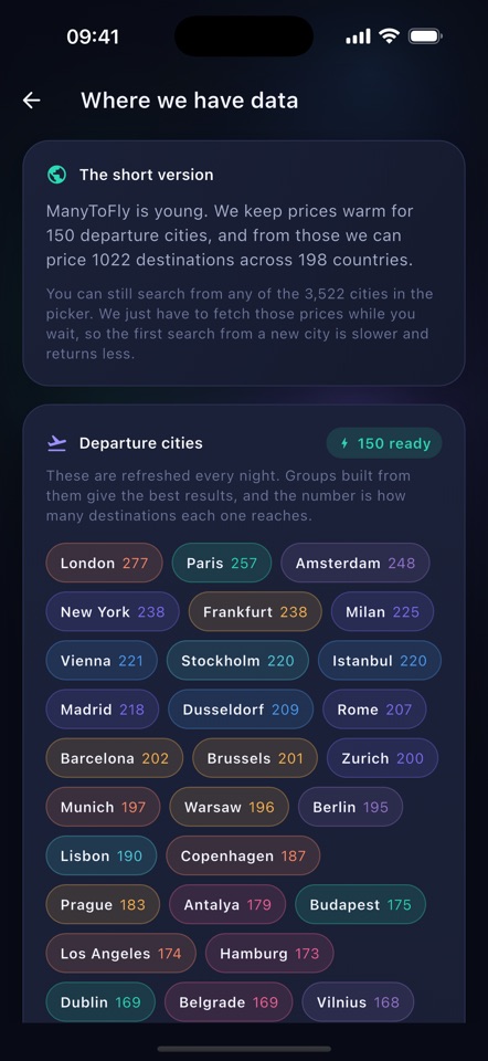 ManyToFly: many origins flight screenshot 4