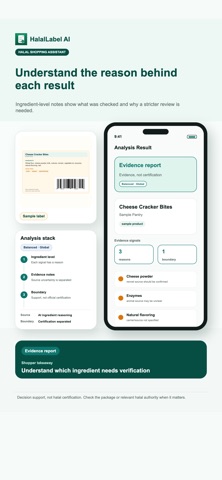 HalalLabel AI Halal Scanner iPhone screenshot