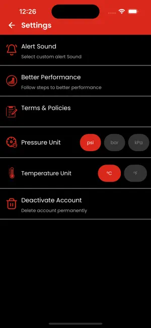CitroenTPMS screenshot 4