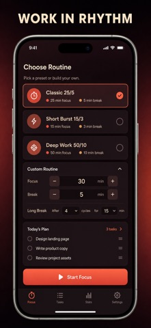 Pomodoro Timer Study Focus Screenshot 2 of 10