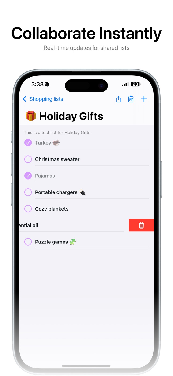 Shopping List & Planner Sync iphone screenshot 3