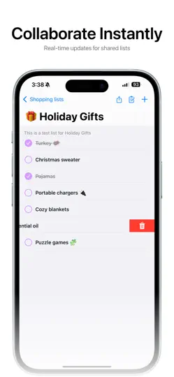 Shopping List & Planner Sync iPhone Ekran Görüntüsü 3