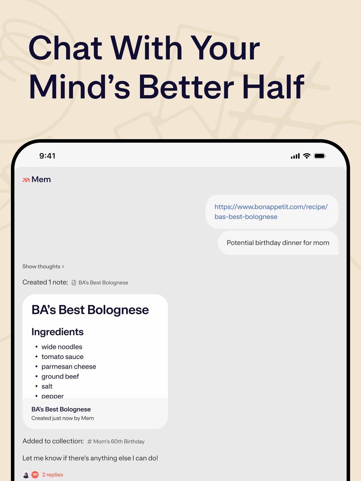 Mem – Your AI Thought Partner ipad screenshot 3