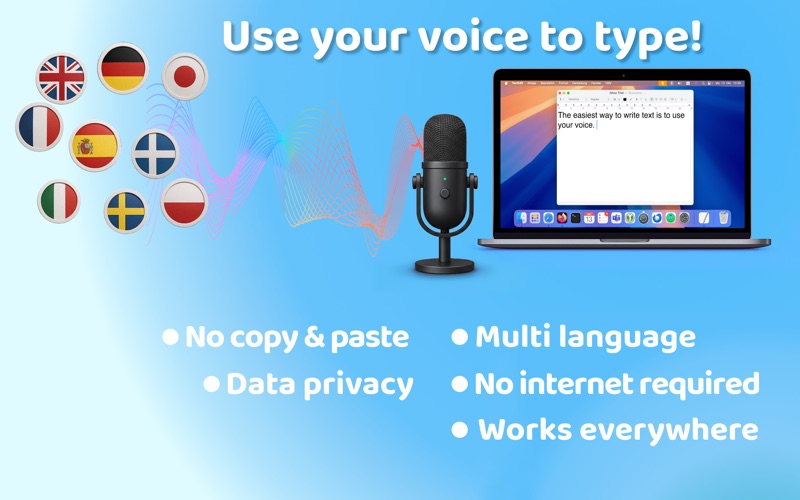 Dictate - Speech to text Pro app screenshot