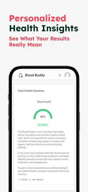 Blood Test Tracker Blood Buddy screenshot 3