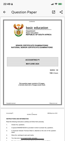 Exam Papers & Guide iPhone screenshot
