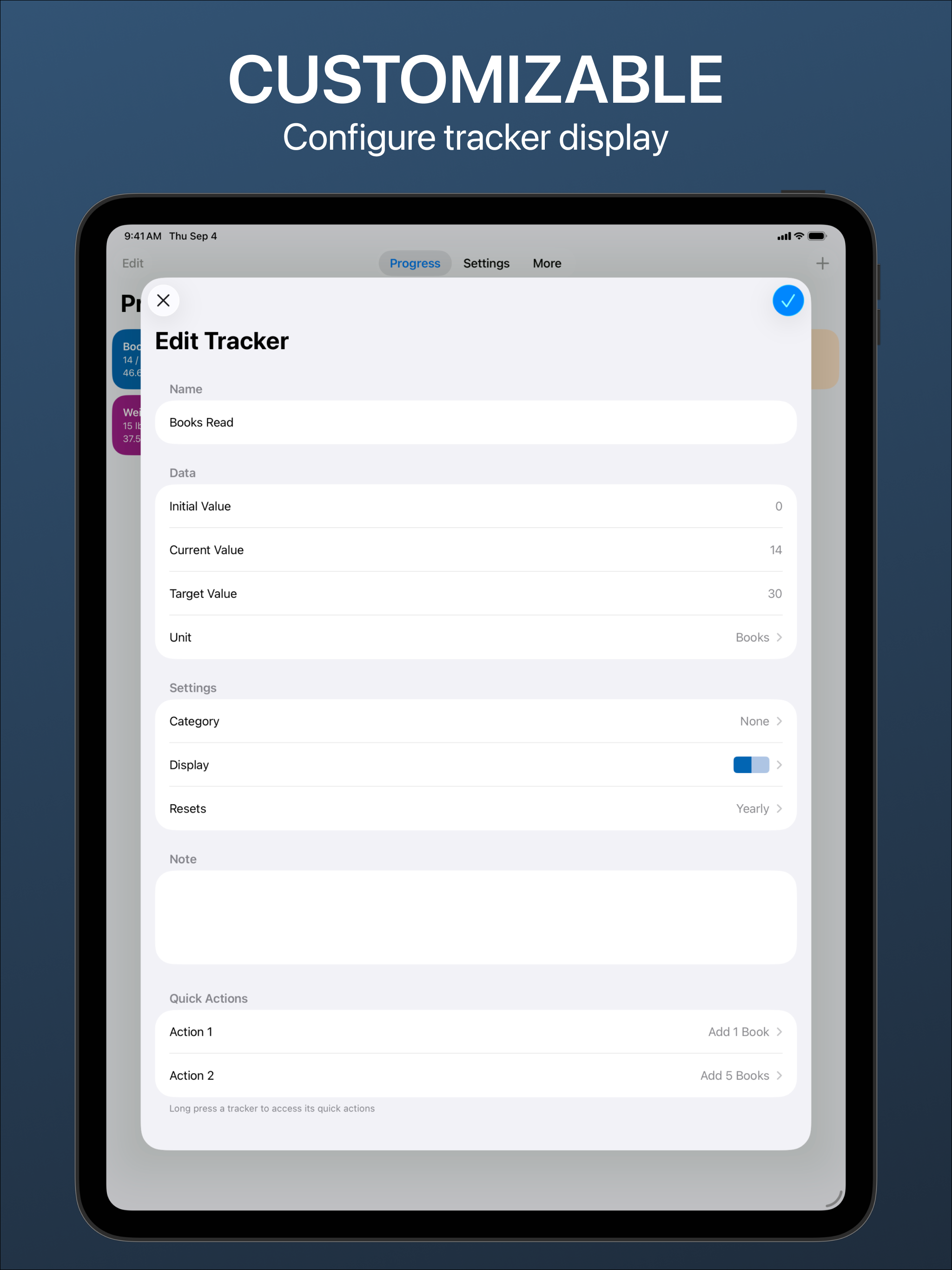 Progress - Goal Tracker