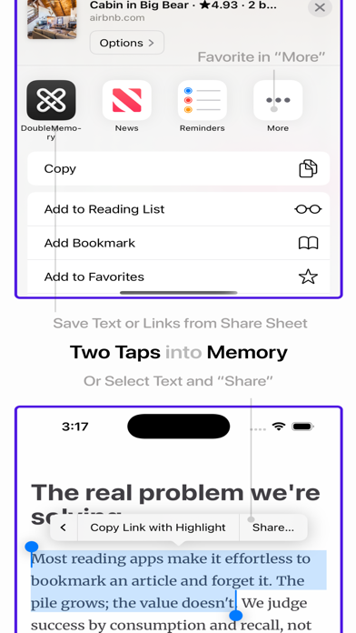 Bookmark App: DoubleMemory screenshot 5