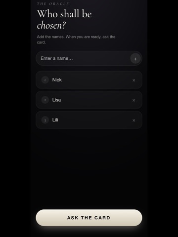 The Oracle Deck iPad screenshot
