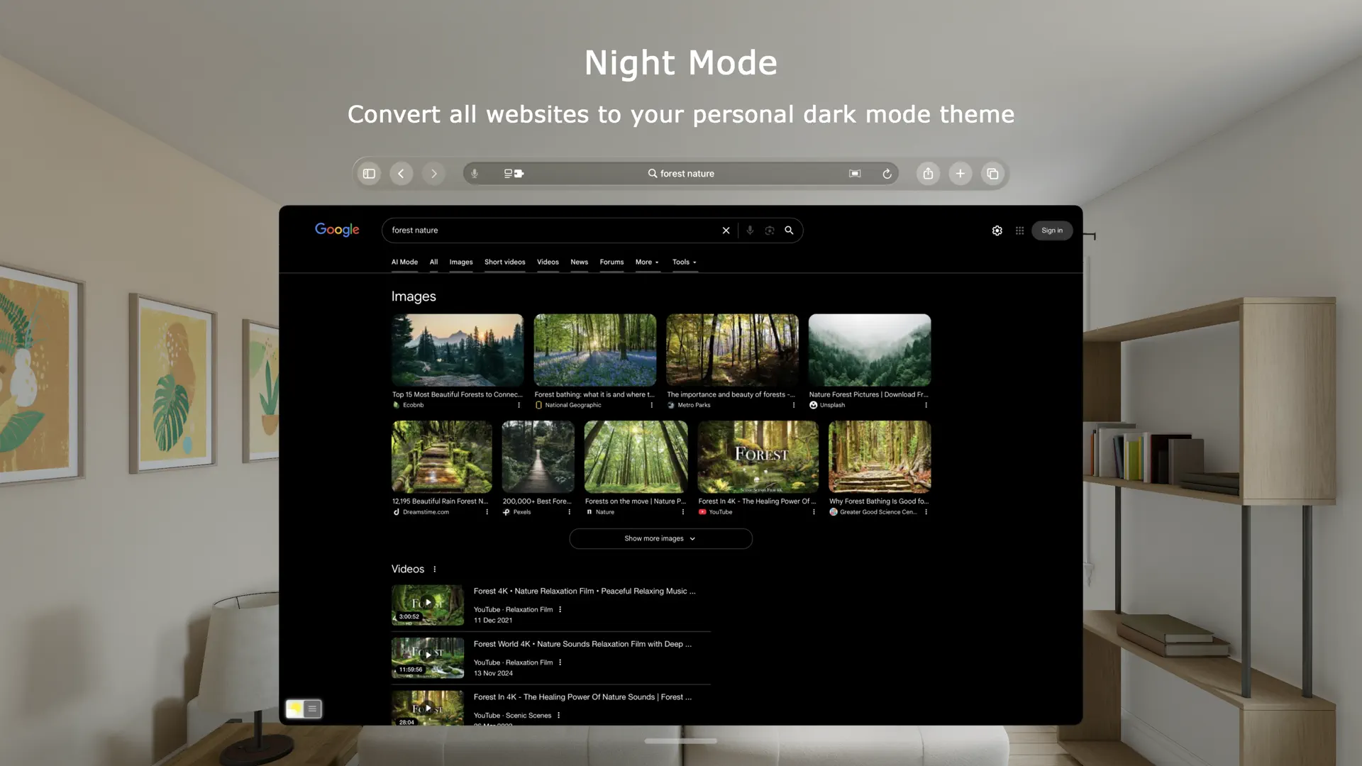 Turn Off the Lights for Safari screenshot 3