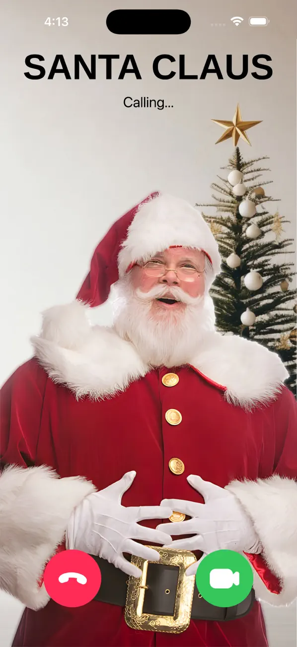#1. Santa Calling App (iOS) By: Harshaben Surani