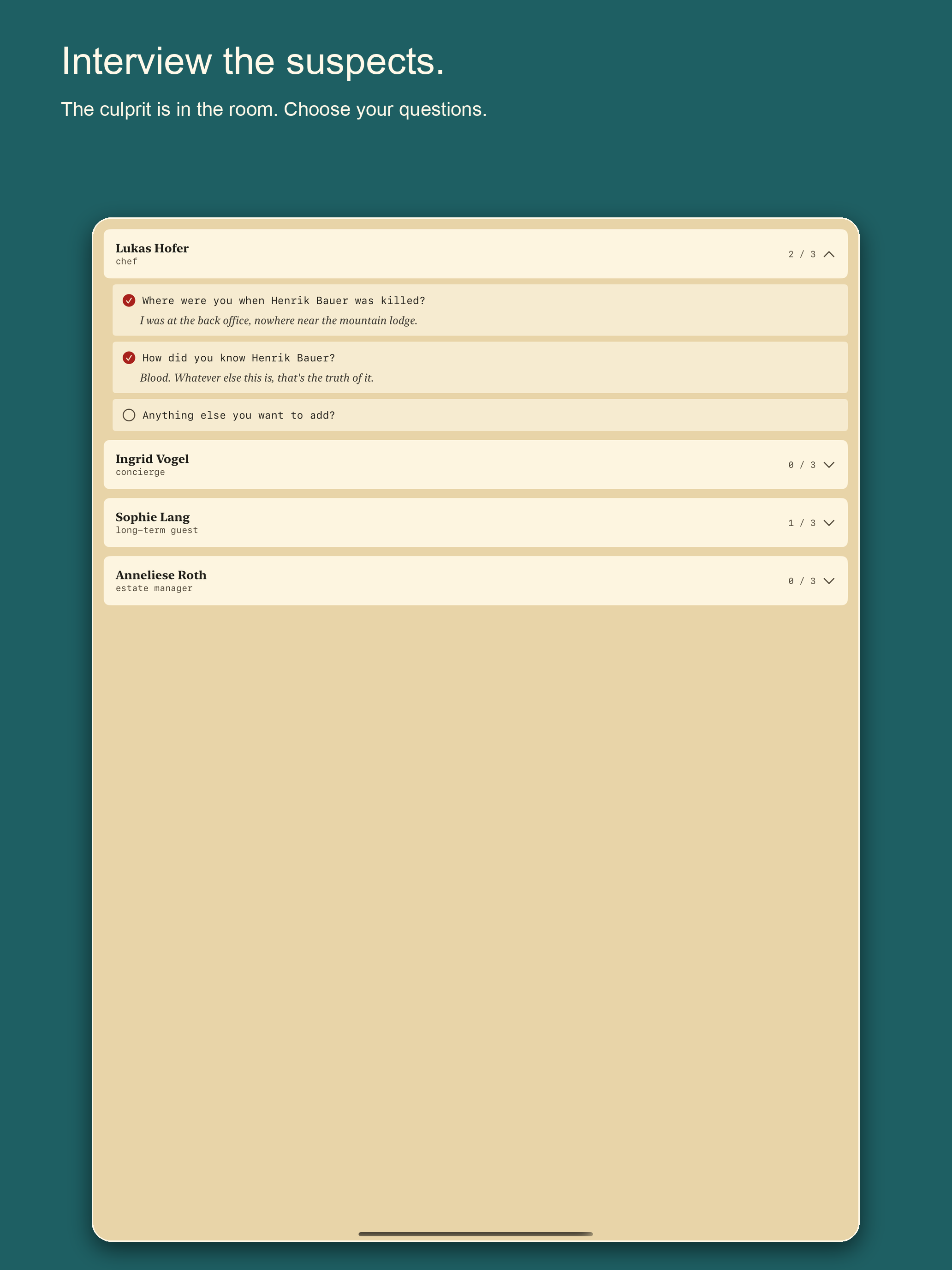Inquest — Daily Detective Game screenshot 11