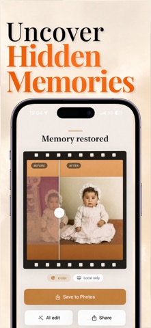 Filmback - Restore Analog Pics iPhone screenshot