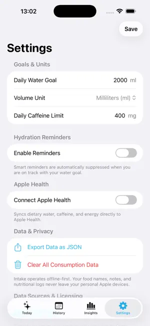 Intake: Water & Food Tracker screenshot 3