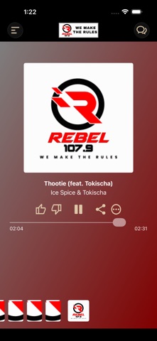 Rebel 107.9 screenshot