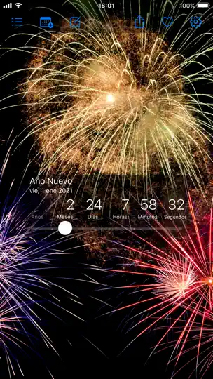 Captura de pantalla de Countdown Star (No Publicidad) en iPhone 3
