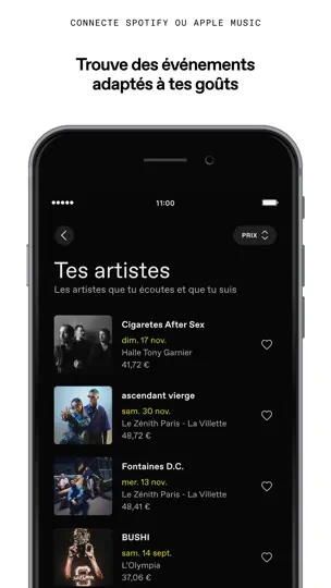 Capture d'écran de DICE: Événements Live sur iPhone 7