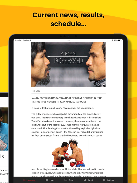 Ring Magazine iPad screenshot 4 - Magazines & Newspapers app