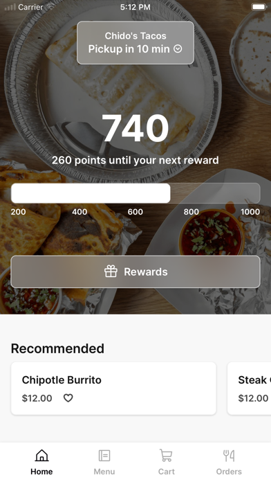 Chido's Tacos iPhone screenshot 1 - Food & Drink app