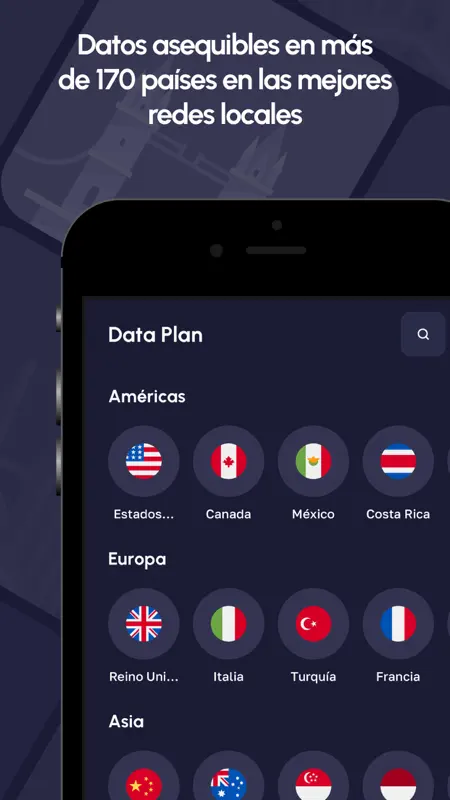 Nomad eSIM: Plan Datos Prepago screenshot 1 of 6