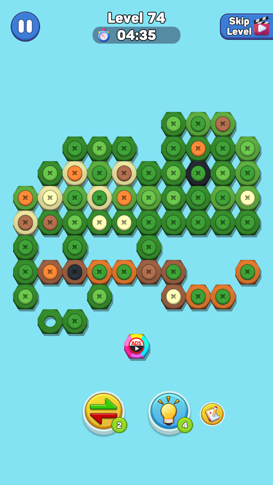 #7. Nut n Bolt Sort: Color Puzzle (iOS) Bởi: ABI GLOBAL LTD.