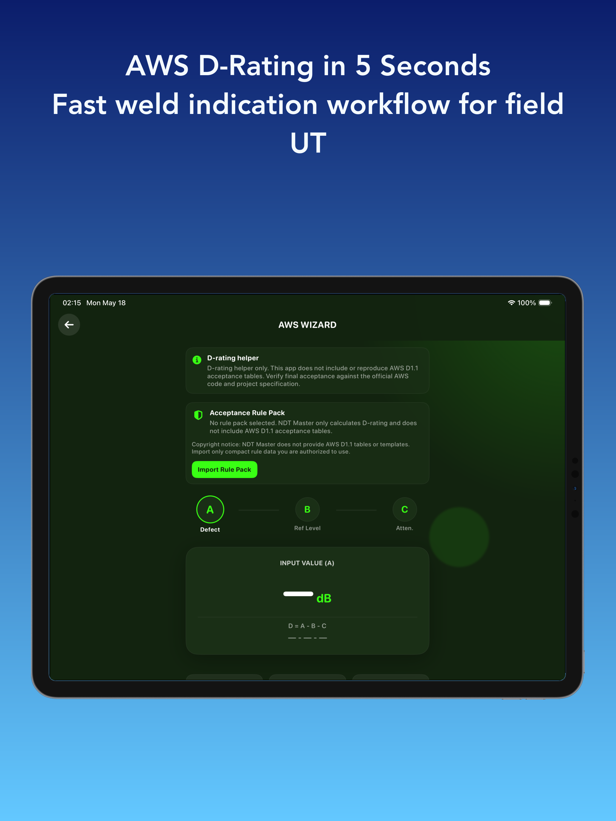 NDT Master: UT Calculator