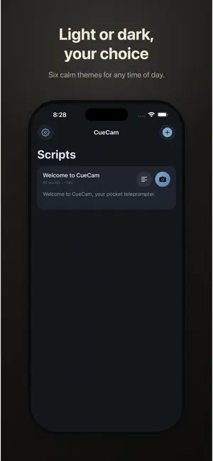 CueCam: Teleprompter screenshot 3