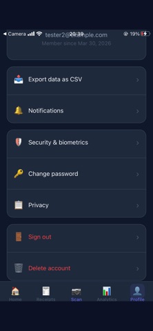 Snapslip -Receipt Scanner & AI Screenshot 5 of 6