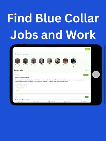 Blue Collar Job Board iPad screenshot