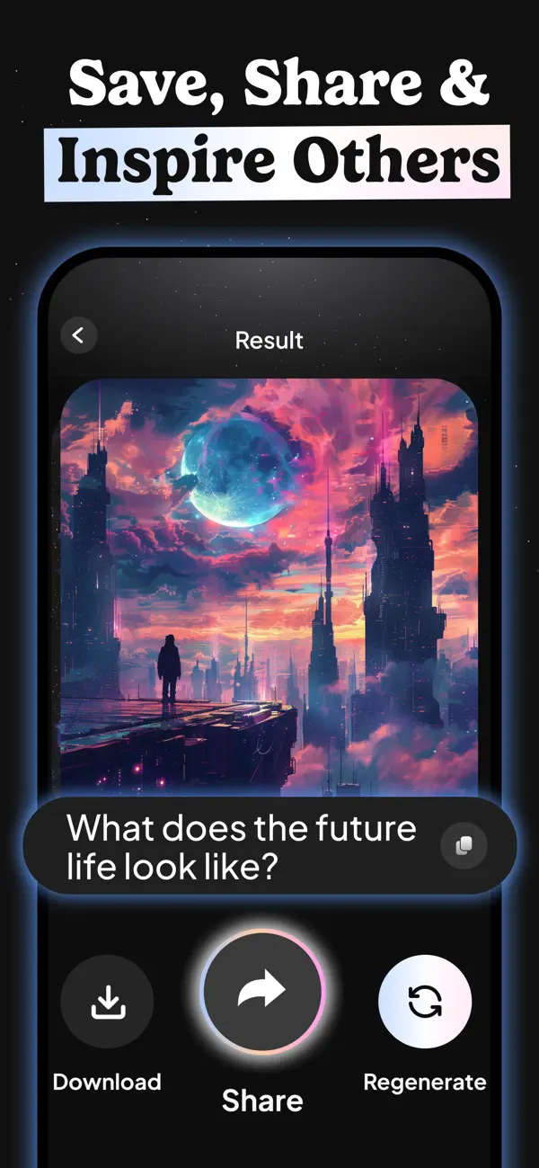 AI Image Generator - Dali iOS app screenshot showing feature 6