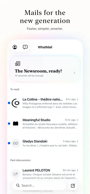 WhatMail - Mails like messages screenshot 1