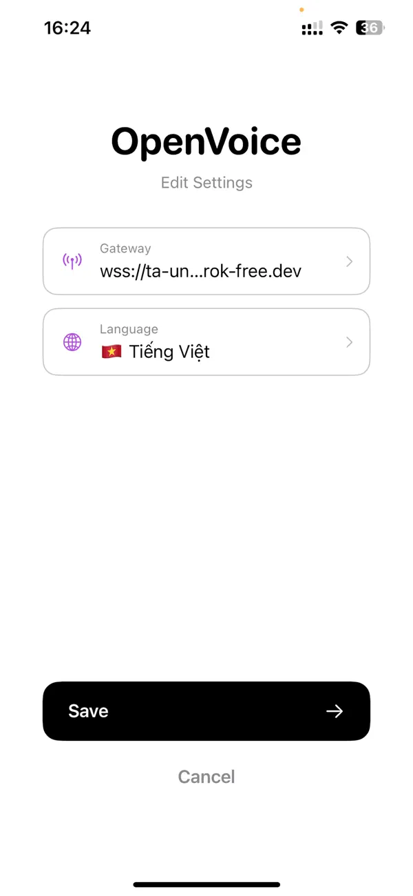 Screenshot #1 pour OpenVoice - talk with your AI