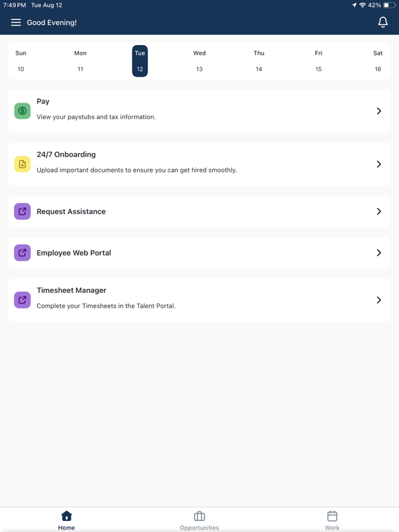 ReserveAJob iPad screenshot 3 - Business app