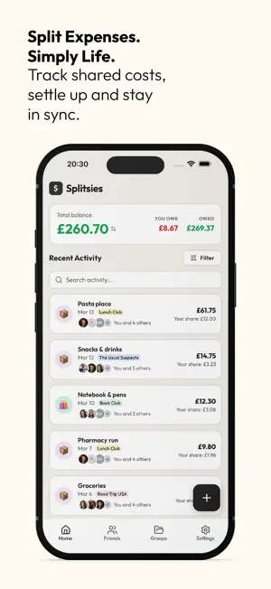 Splitsies: Split Bills screenshot 1