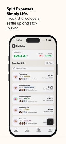 Splitsies: Split Bills Screenshot 1 of 4