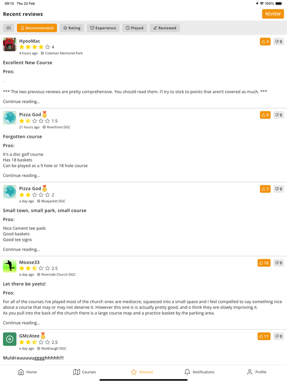 Screenshot #6 pour Disc Golf Course Review