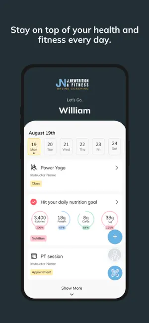 J Newtrition screenshot 2