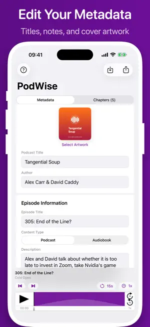 PodWise: Podcast Chapters screenshot 3