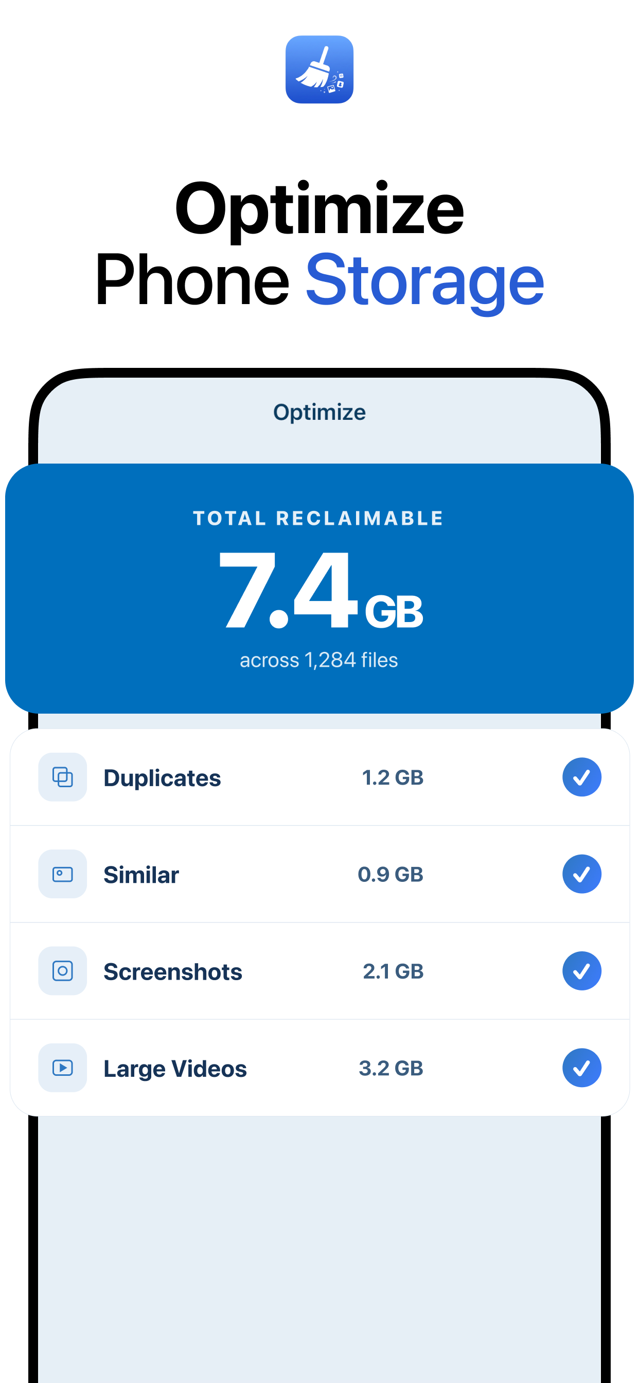 FreeUp - Phone Storage Cleaner screenshot 2