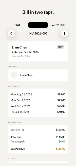 Present+ Attendance & Invoices screenshot 4