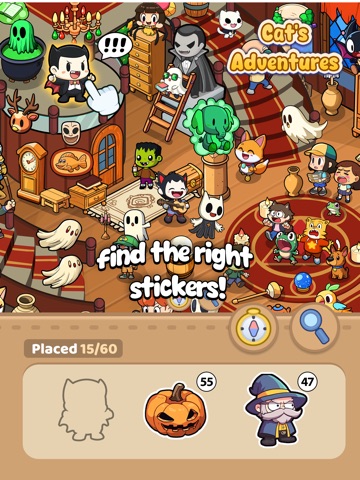 Sticker Saga: Cat's Adventures iPad screenshot