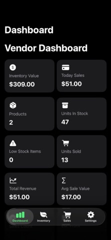 Farmers Market Vendor app screenshot