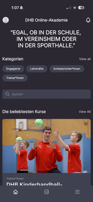 DHB Online-Akademie screenshot 2