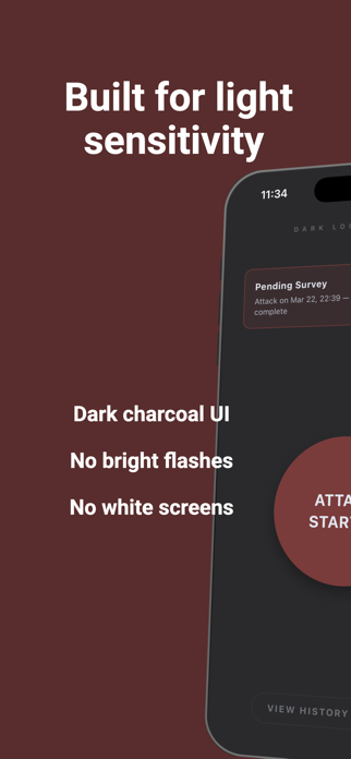 Dark Logger: Migraine Tracker Screenshot 1 of 7