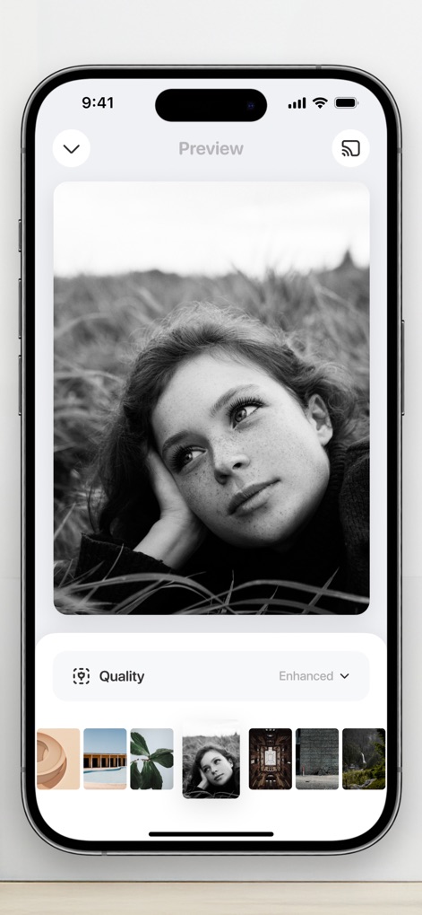 Screen Mirroring・Smart View TV - Photo Preview Controls