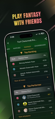 The12thMen: Cric Auction Score iPhone screenshot 4