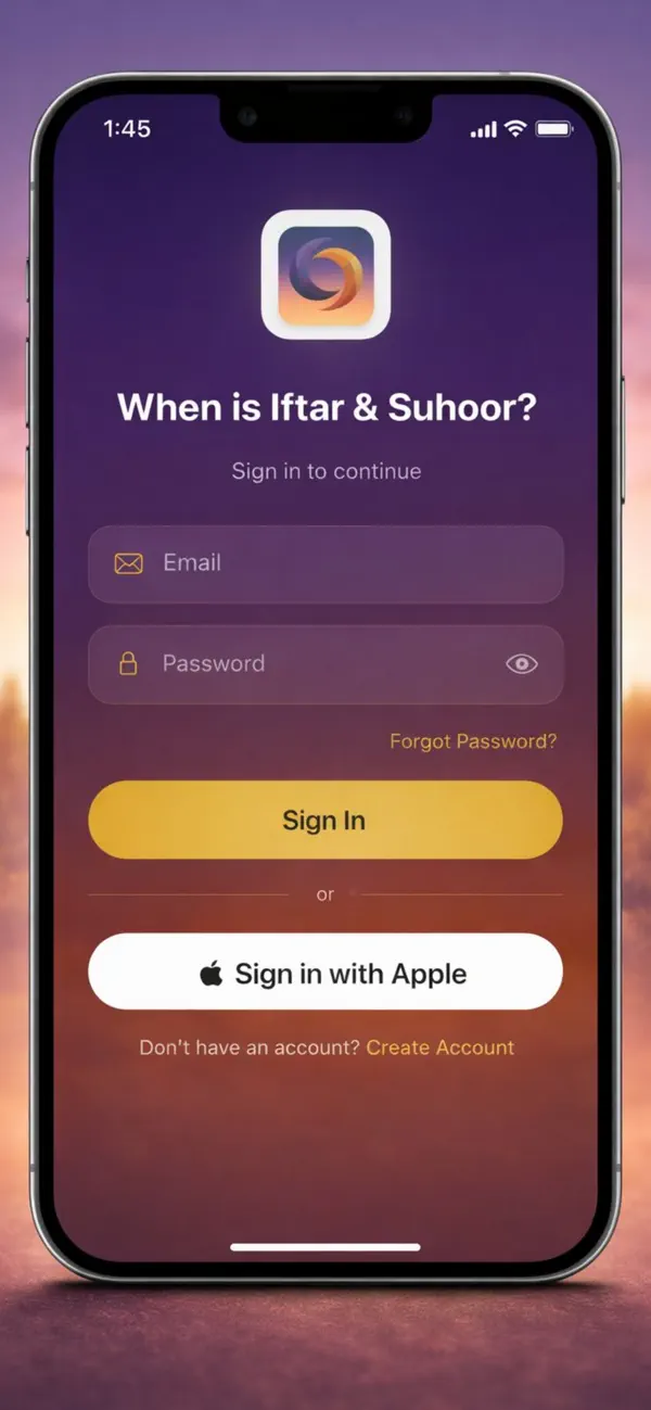 Screenshot #1 pour When is Iftar & Suhoor?