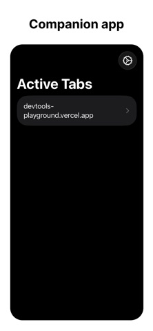 devtools iPhone screenshot